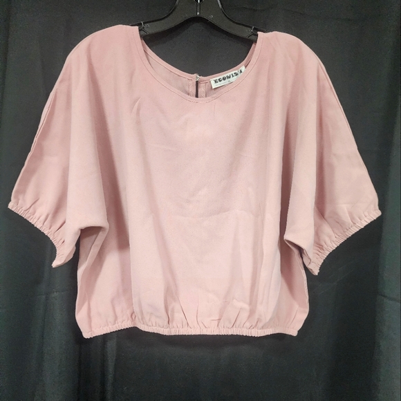 Ecowish Tops - Pink Women's Dressy Crop Top
